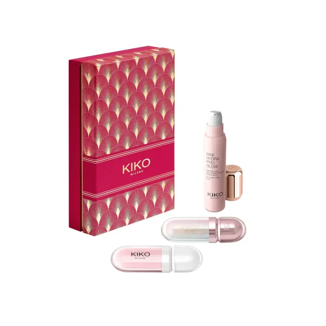 KIKO Twist 'N Twinkle My Pocket Allies set mini viso labbra glow