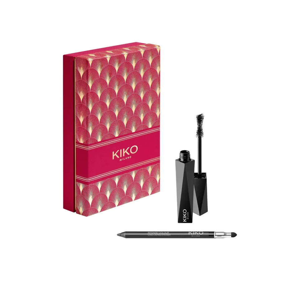 KIKO Twist 'N Twinkle Midnight Glaze set occhi 2 pezzi nero waterproof