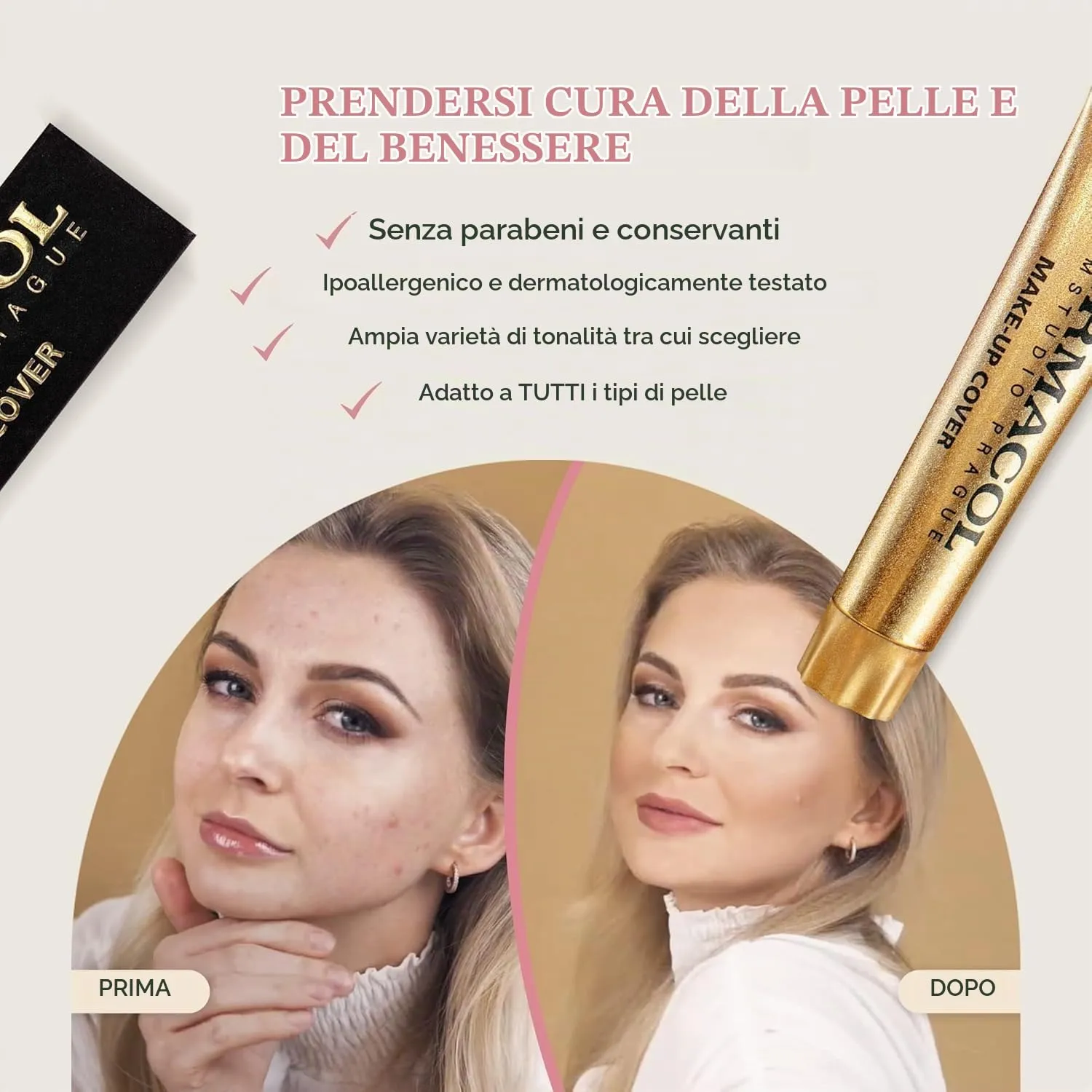 Dermacol Fondotinta Coprente 222 fondotinta opaco SPF30 30 g