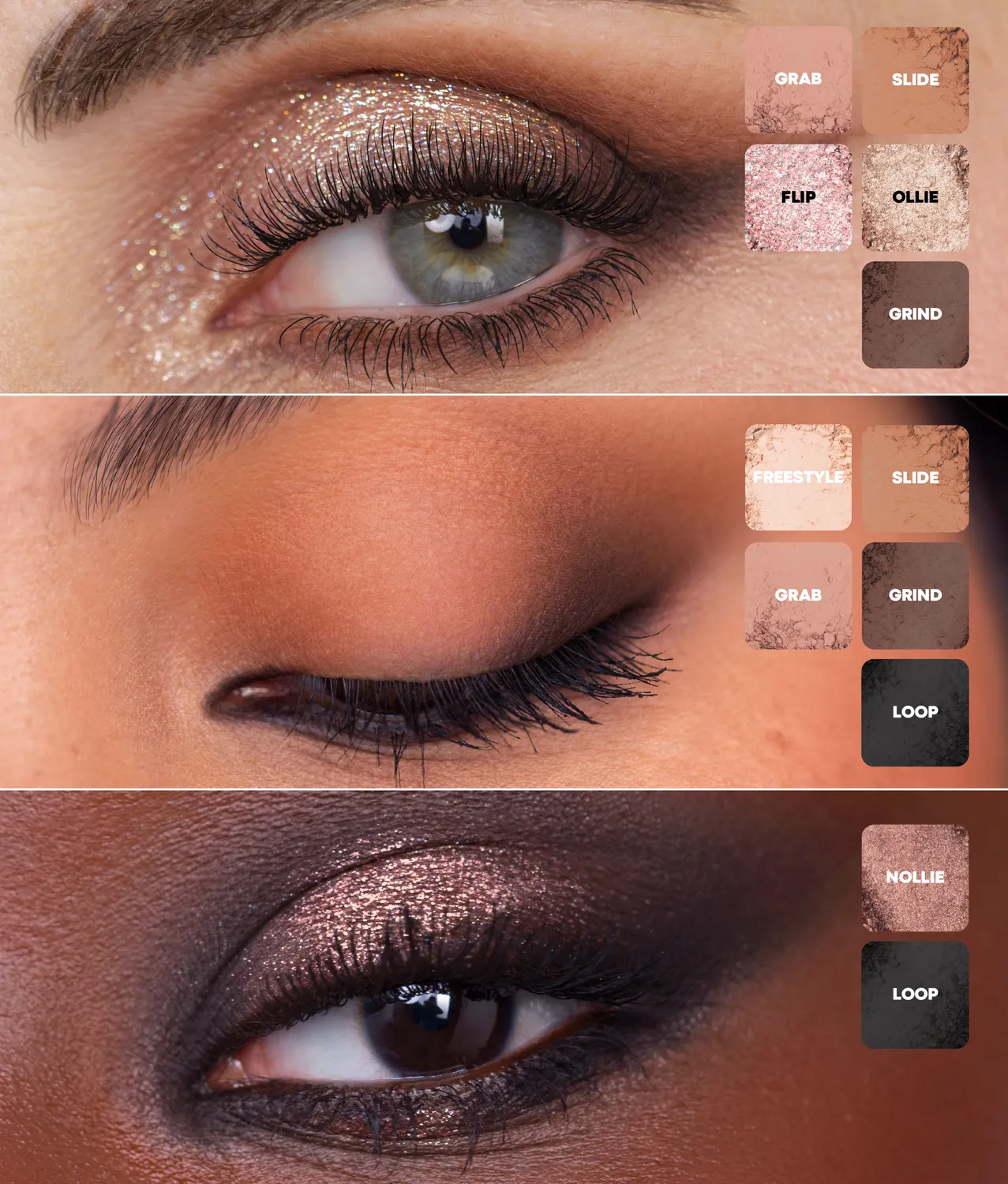 ClioMakeUp 360Flip palette occhi 8 colori matte shimmer