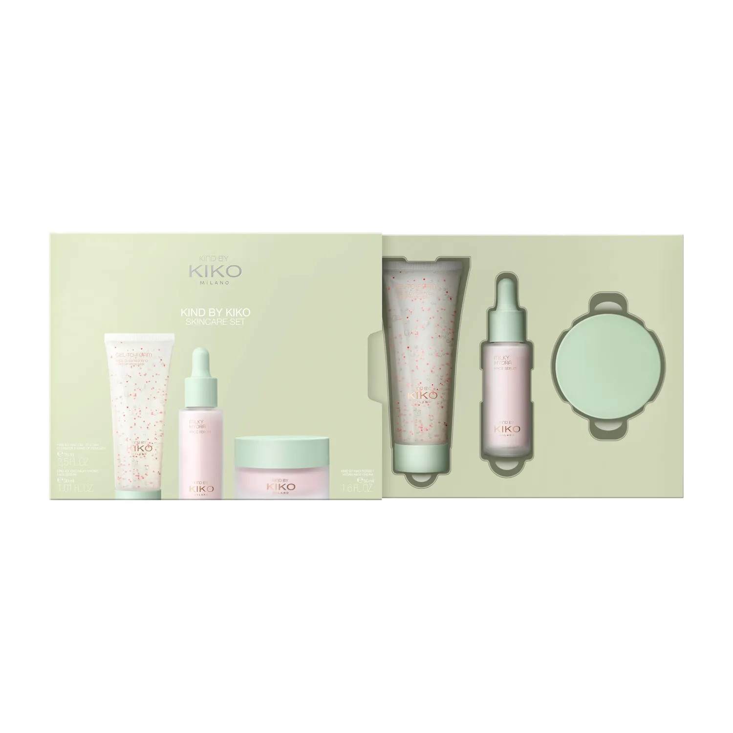 KIKO Kind by Kiko Skincare Set detergente siero crema viso