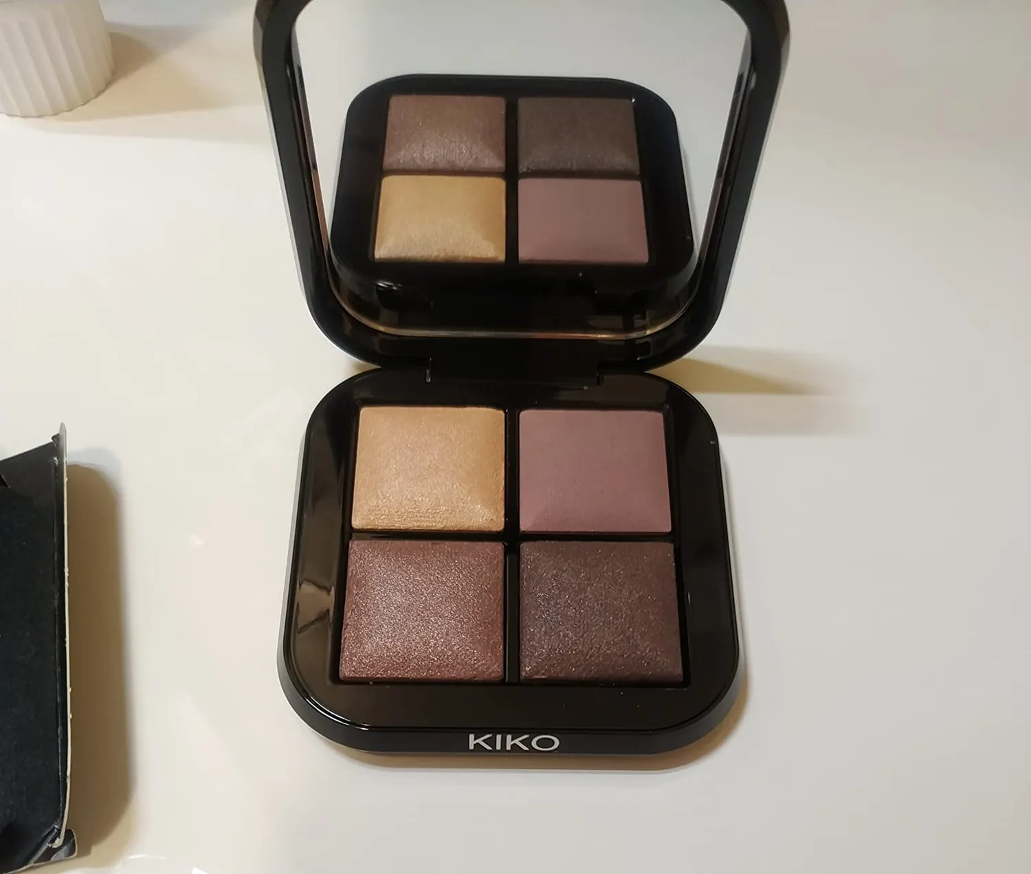KIKO Bright Quartet 02 palette 4 ombretti rosy mauve