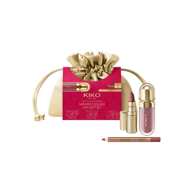 KIKO Twist'n Twinkle Mini Kiss Squad 01 set labbra mini