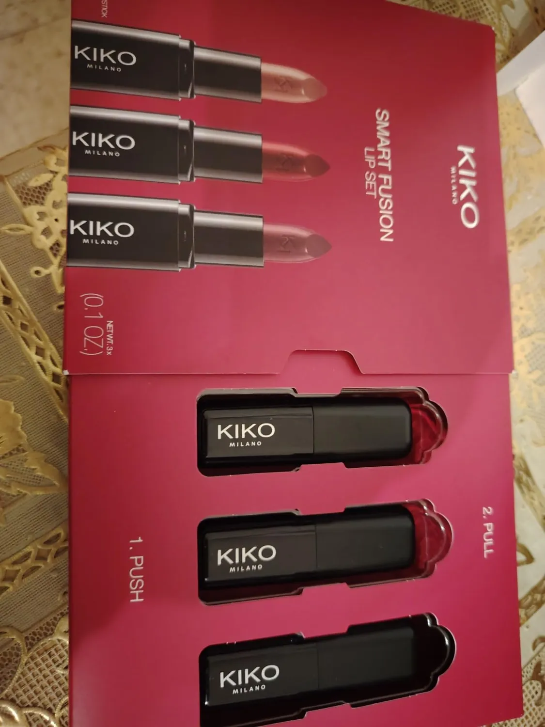 KIKO Smart Fusion Lip Set 02 kit 3 rossetti luminosi 404 416 429