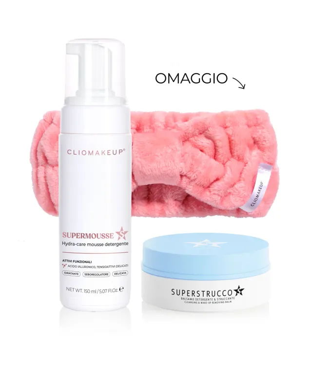 ClioMakeUp Doppia Detersione Zero kit viso balsamo mousse