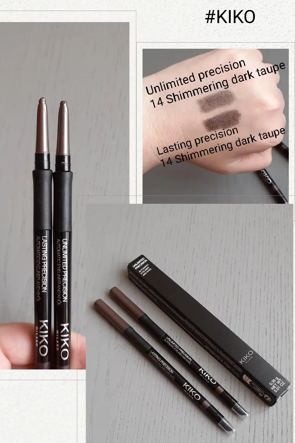 KIKO Unlimited Precision 04 matita occhi burgundy waterproof