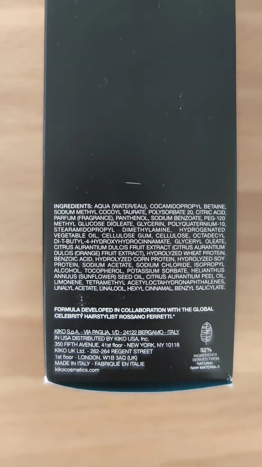 KIKO Silky Gloss Shampoo capelli lisci districante