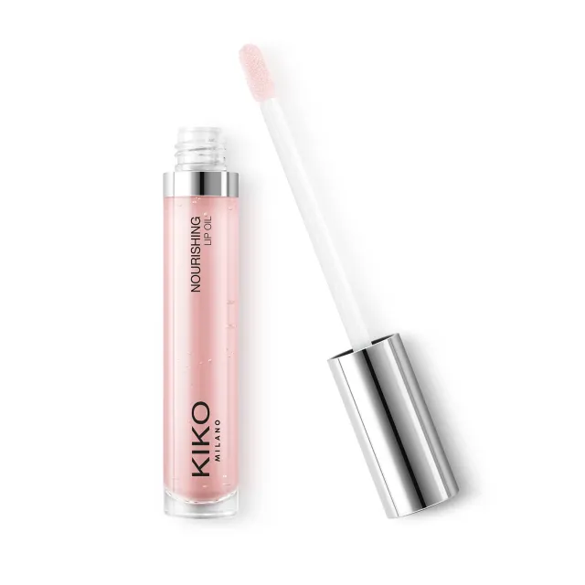 KIKO Nourishing Lip Oil 01 olio labbra soft rose 7 ml specchio