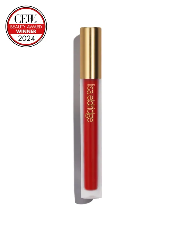 Lisa Eldridge Velveteen Ribbon Rossetto Liquido Rosso Opaco