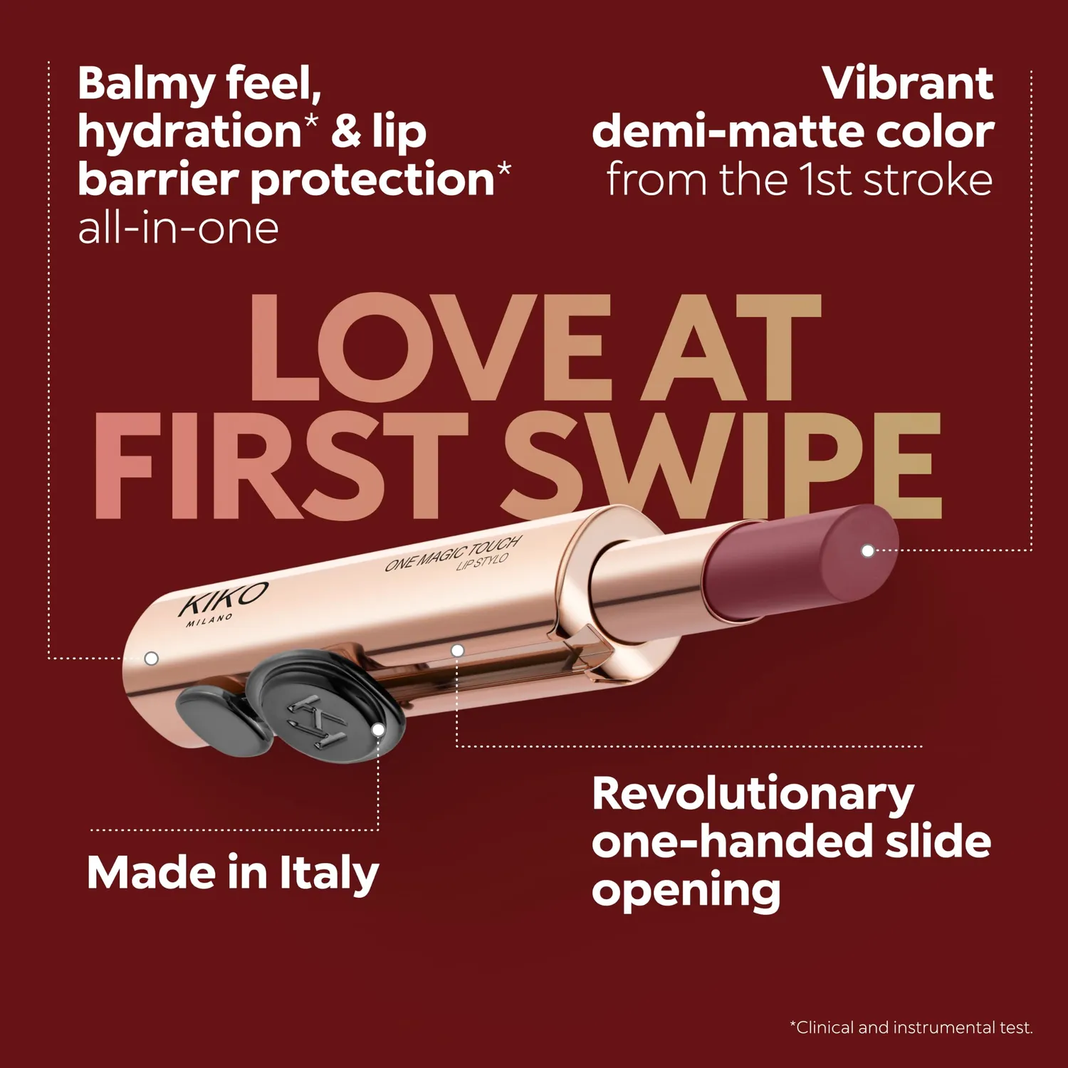 KIKO Milano One Magic Touch 05 rossetto Brick The Rules
