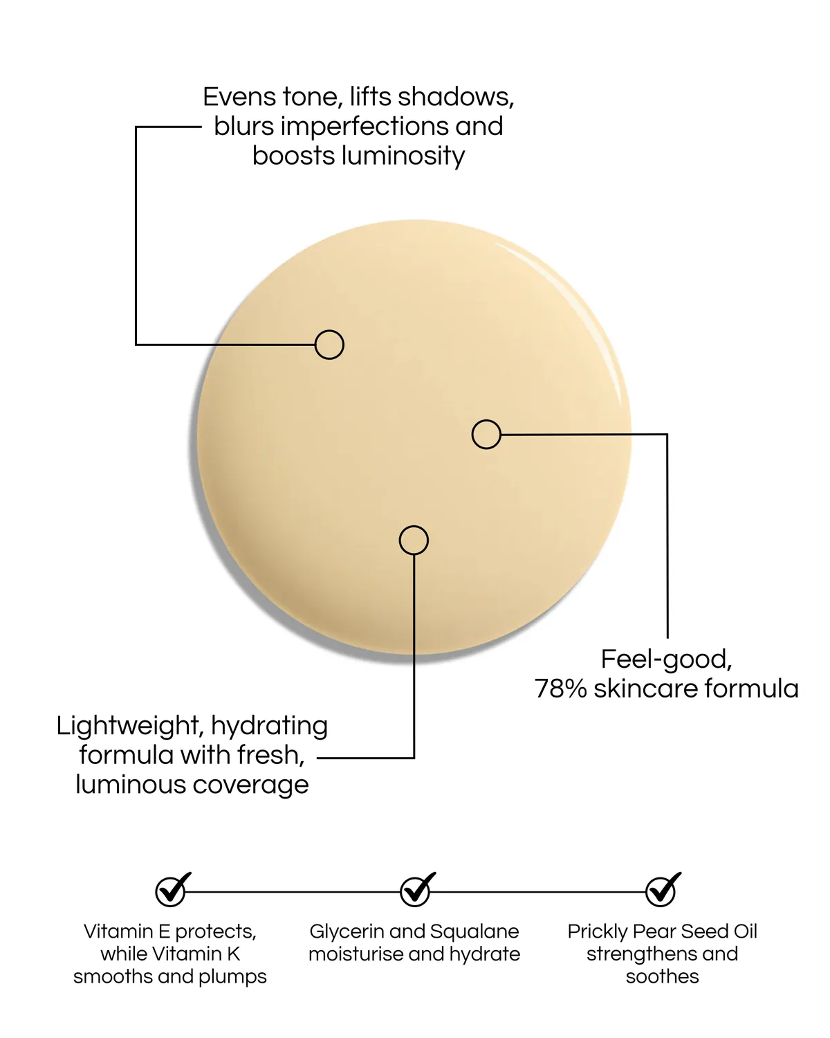 Lisa Eldridge Seamless Skin tint T1.5 pelle chiara