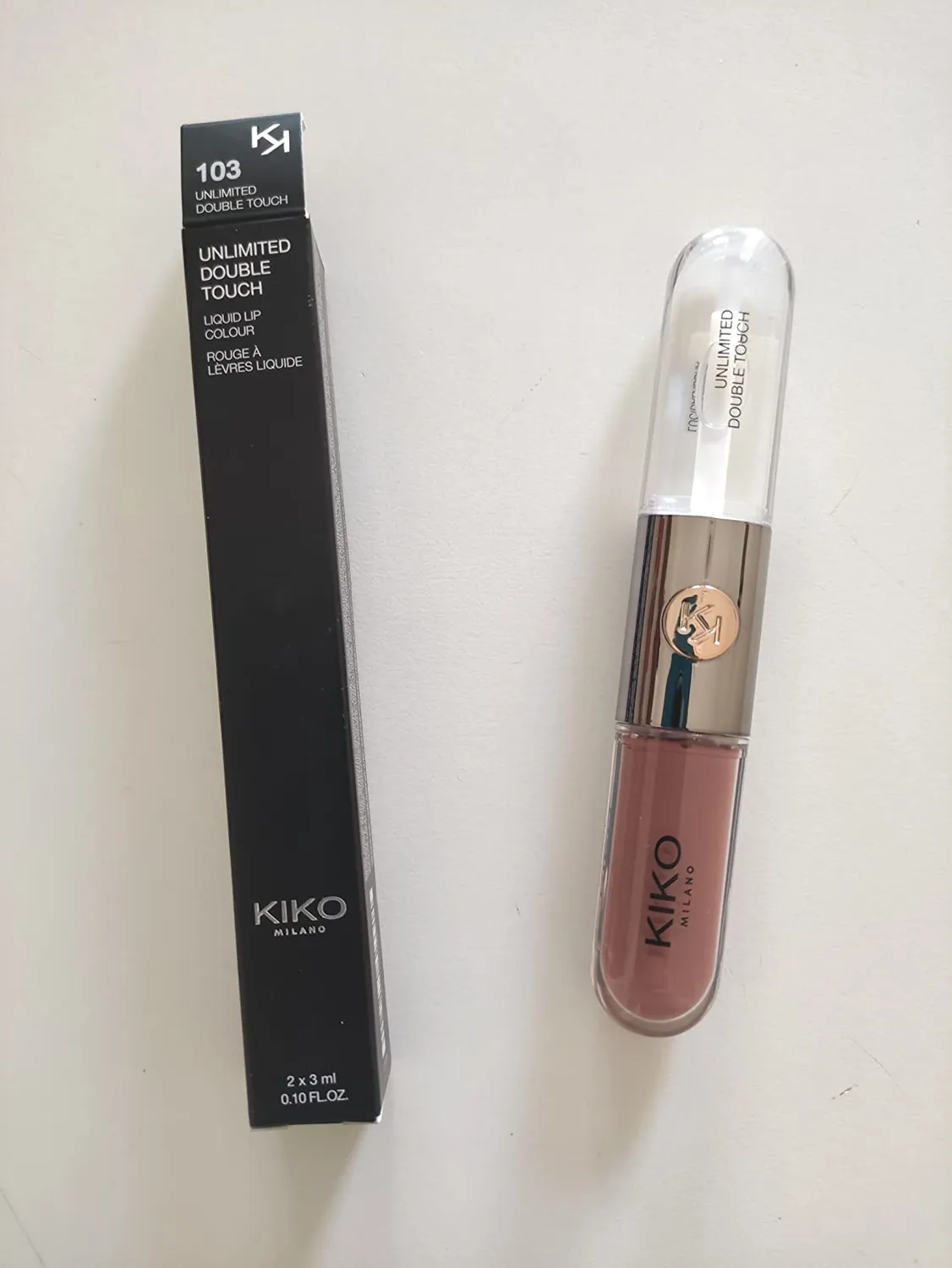 KIKO Milano Unlimited Double Touch 103 Rossetto Liquido Natural Rose 12 Ore