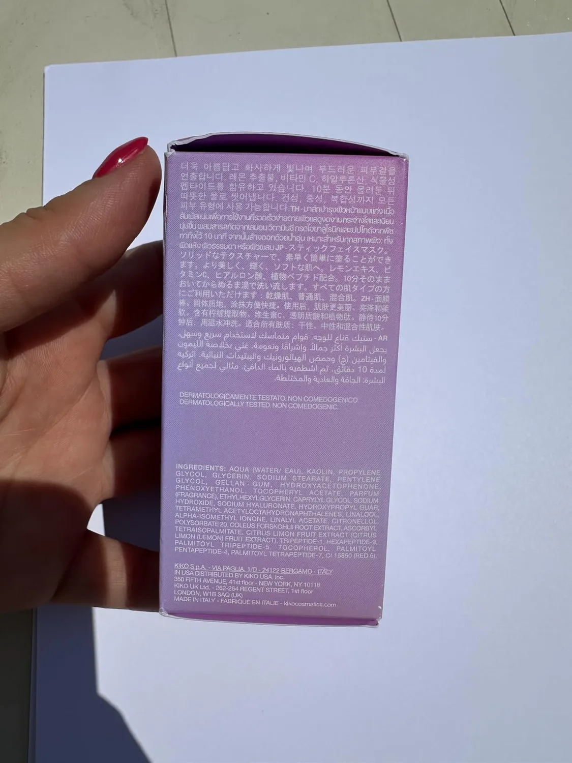 KIKO Power Shake Glow Me Up Mask maschera viso stick luminosa