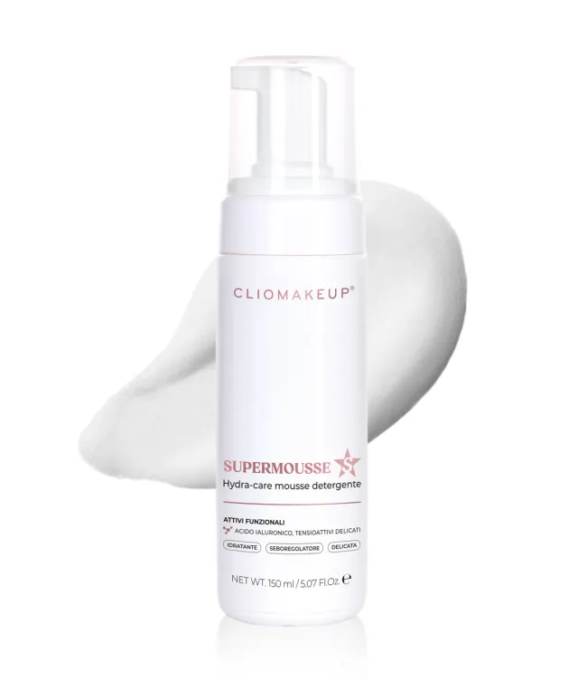 ClioMakeUp SuperMousse Cotton Clean mousse detergente idratante
