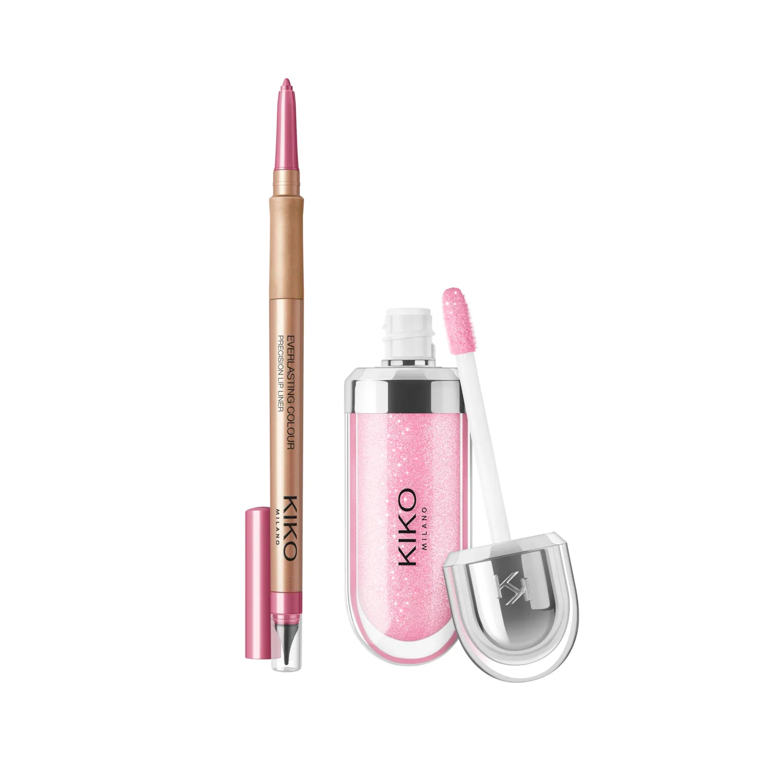 KIKO Lip Combo Set 02 Gloss e Matita Labbra Volume