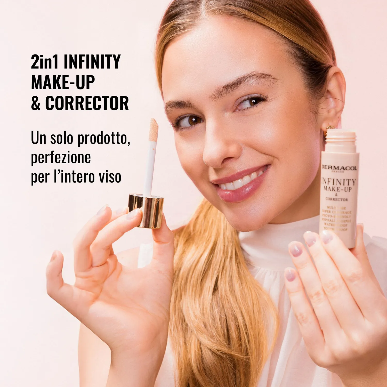 Dermacol Invisible cipria fissante trasparente 13 g no.1 opaca