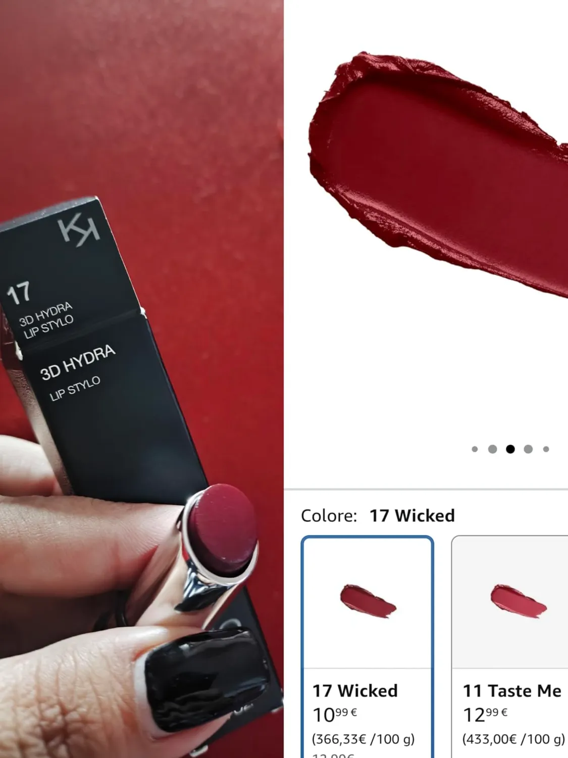 KIKO 3D Hydra Lip Stylo 18 Rossetto Haute Couture