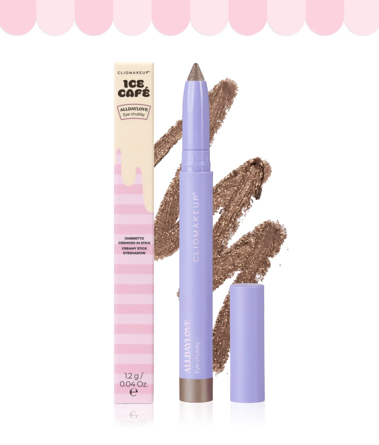 ClioMakeUp Ice Café AllDayLove ombretto stick lunga tenuta