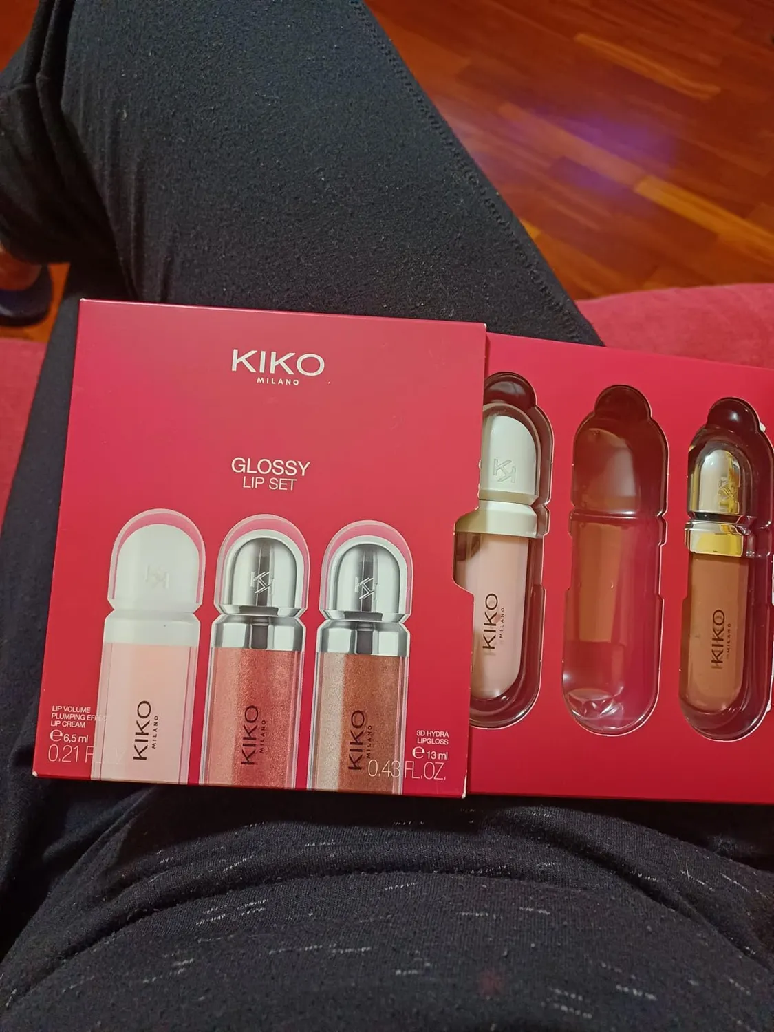 KIKO Glossy Lip Set kit labbra 2 gloss + volume 3 pezzi