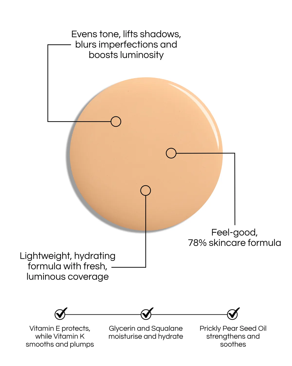 Lisa Eldridge Seamless T3 skin tint viso idratante