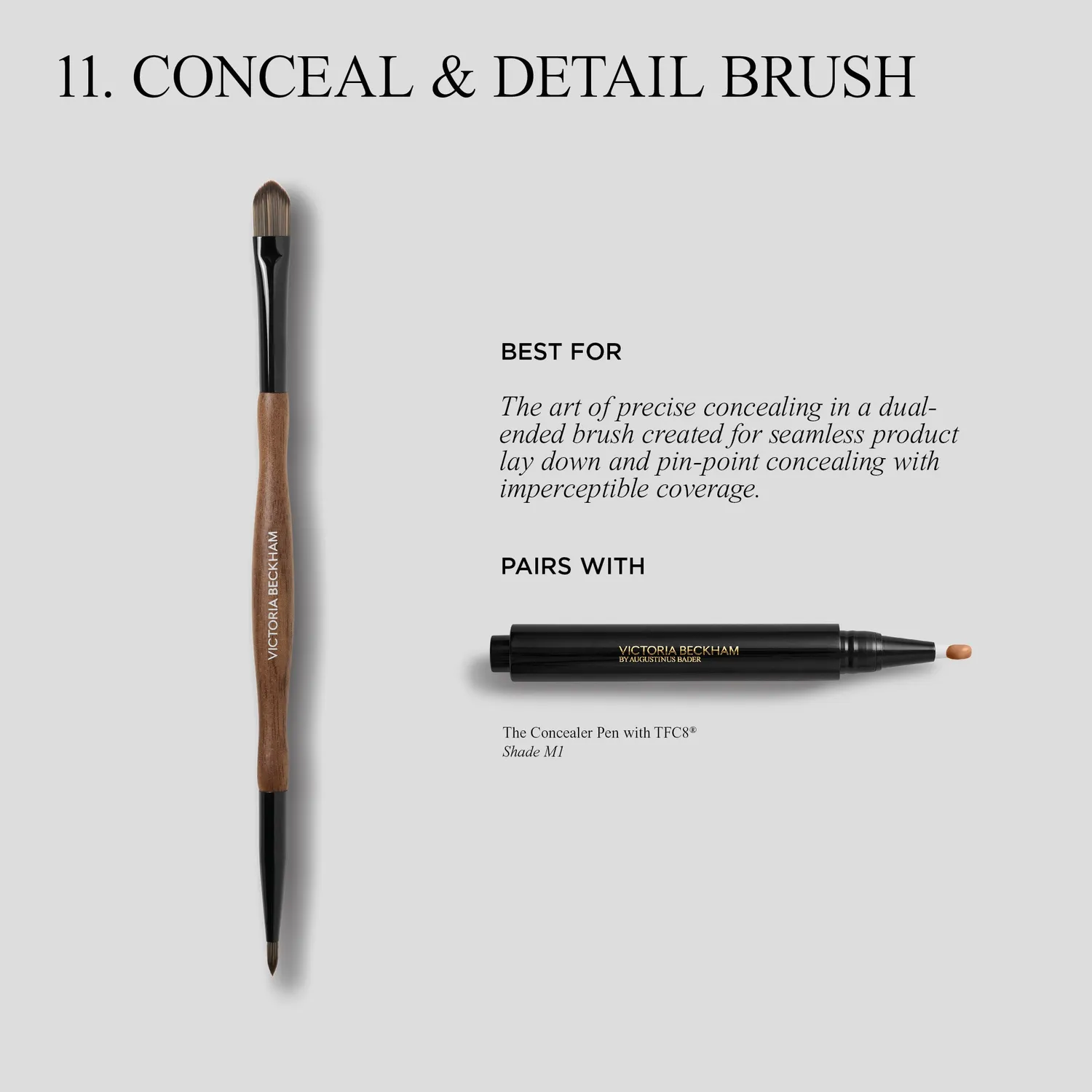 Victoria Beckham Beauty 11 Conceal Detail pennello correttore doppia punta