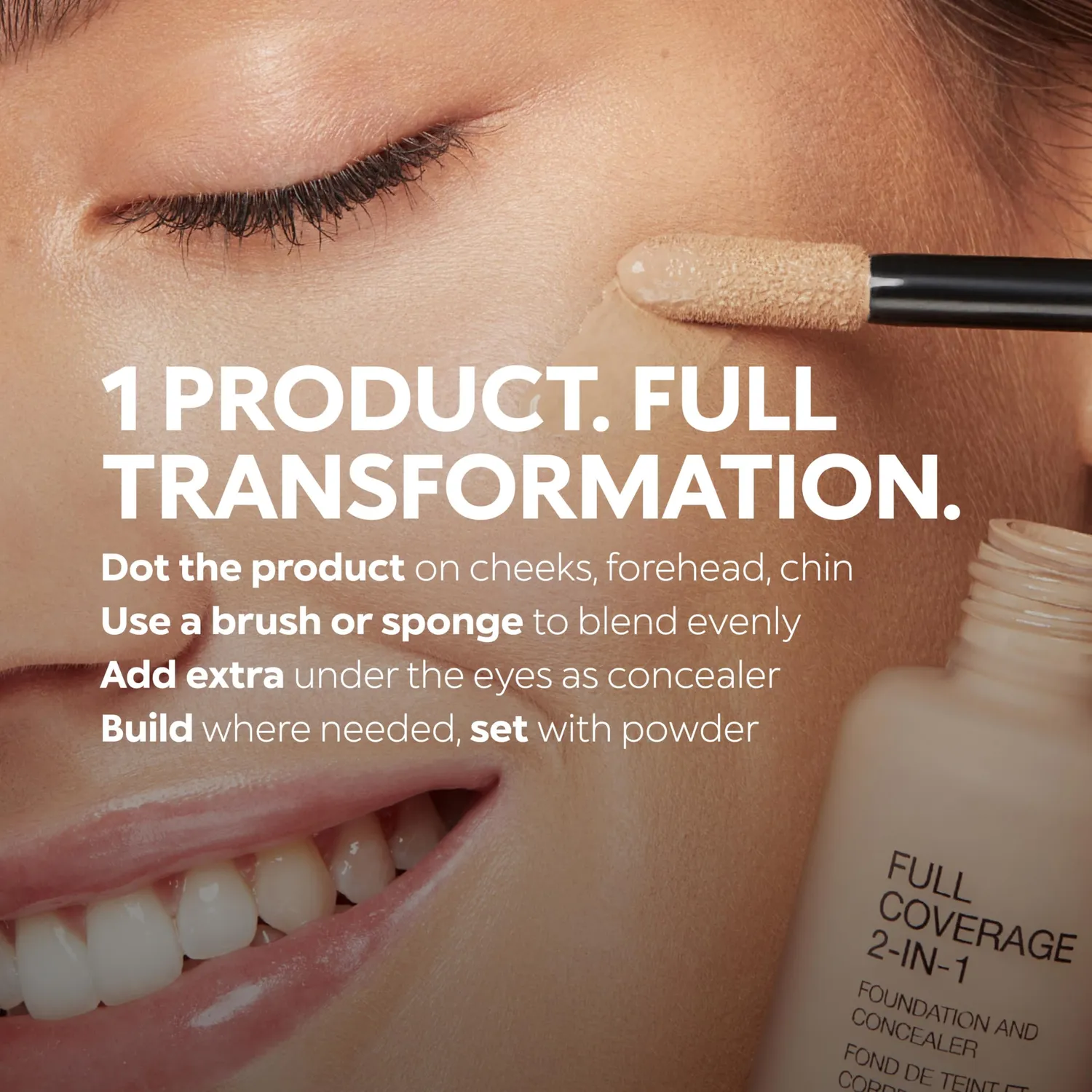 KIKO Full Coverage 2-in-1 fondotinta e correttore NR10 alta coprenza