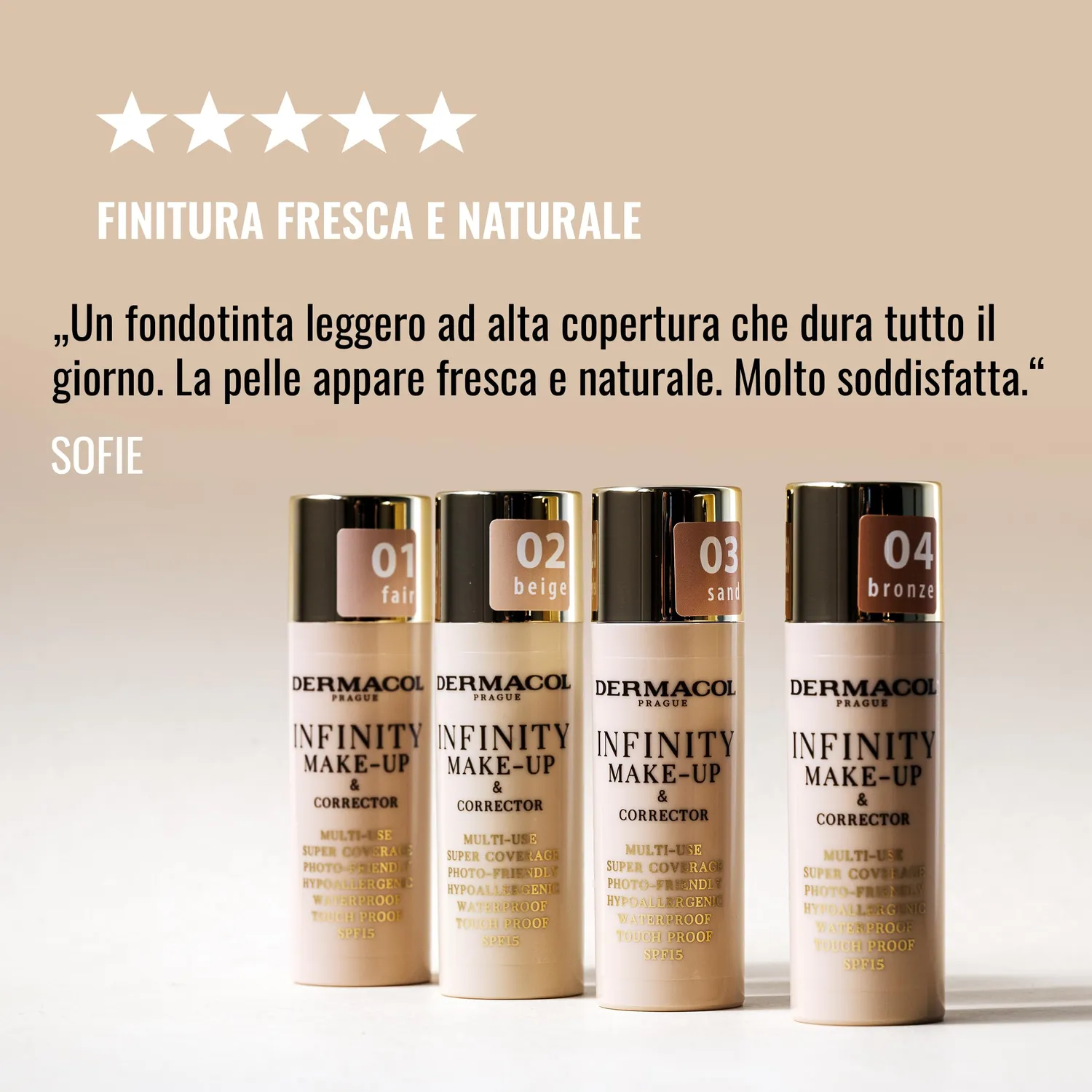 Dermacol Invisible cipria fissante trasparente 13 g no.1 opaca