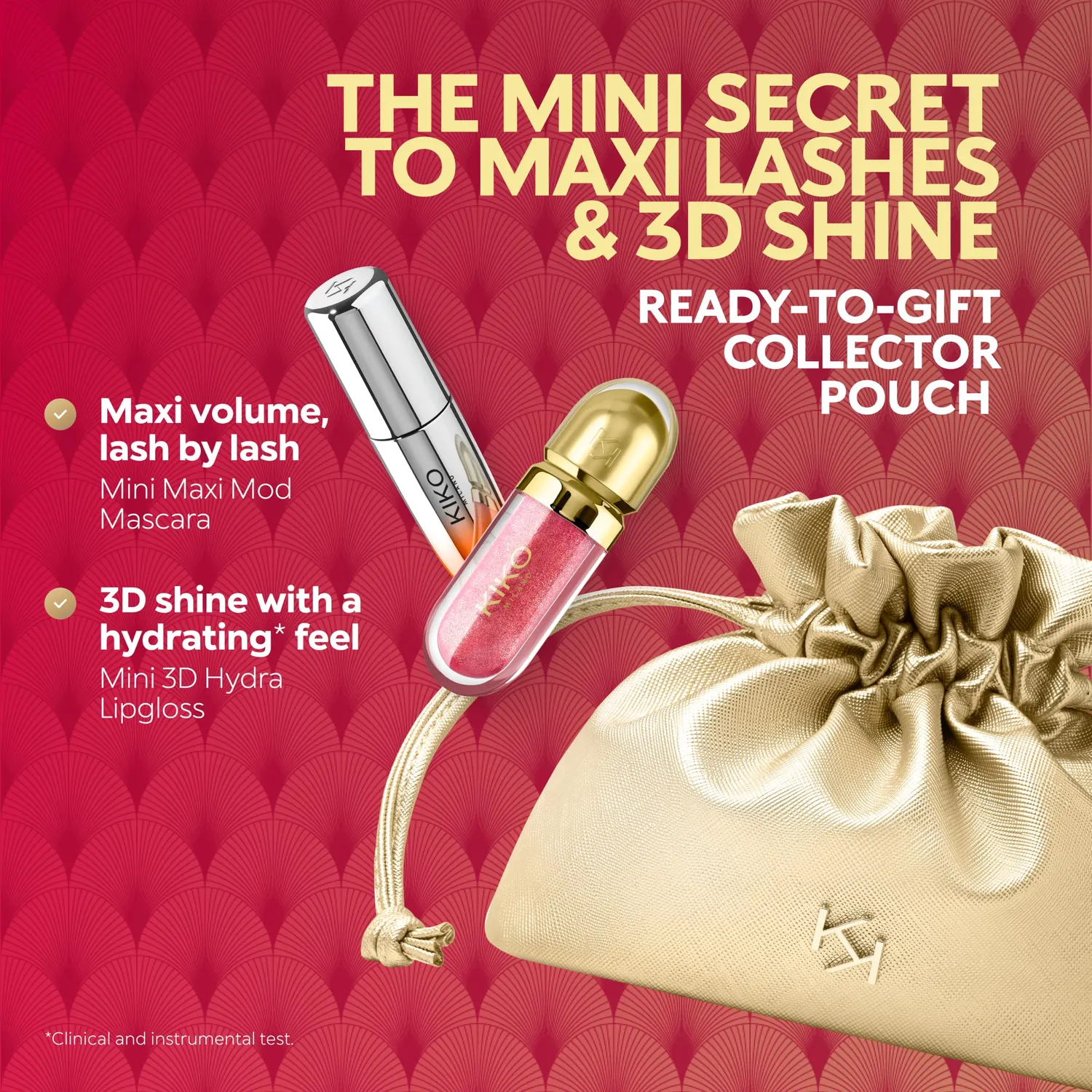 KIKO Twist'n Twinkle Secret Santa set occhi labbra mini