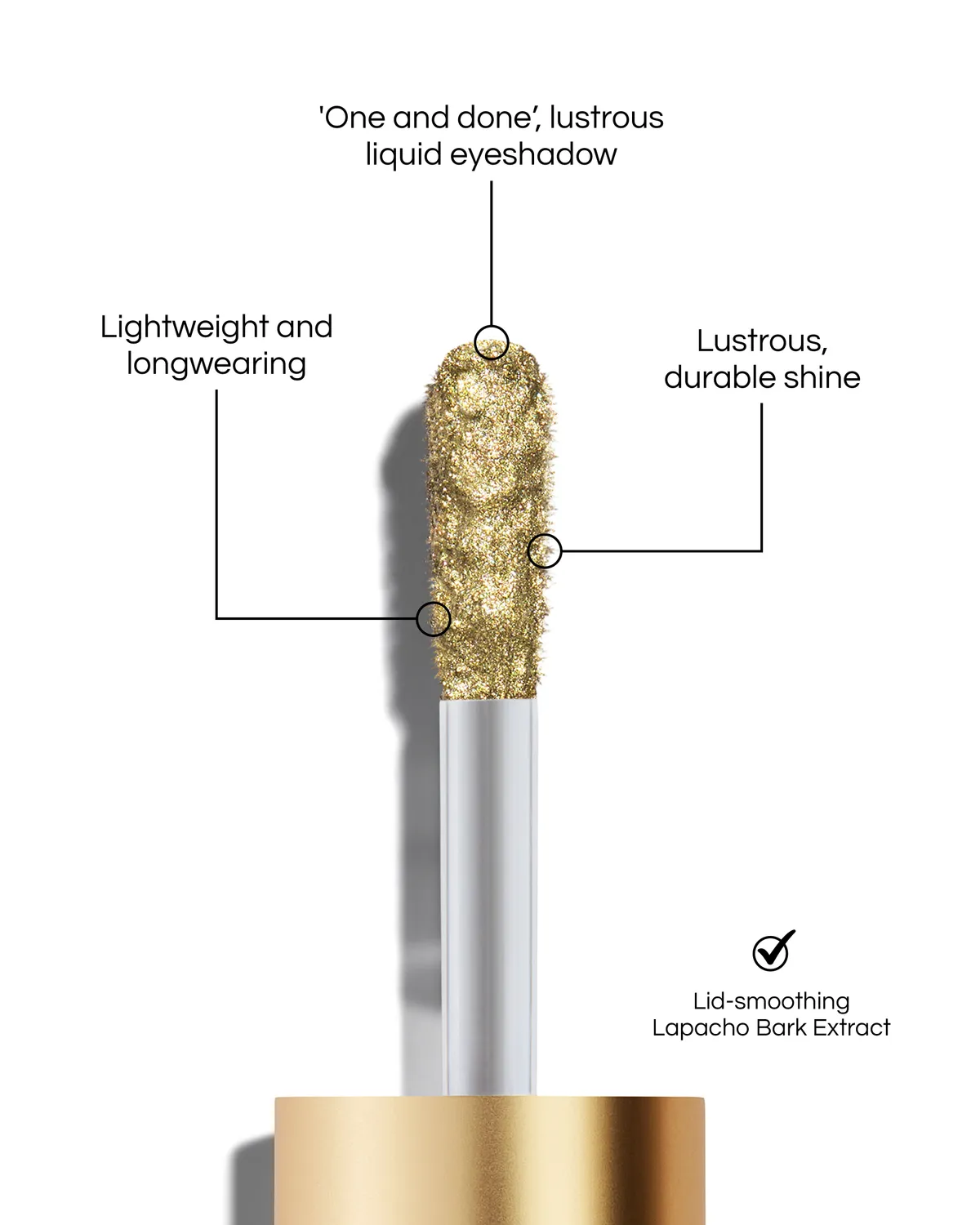 Lisa Eldridge Liquid Lurex Daphne ombretto liquido dorato