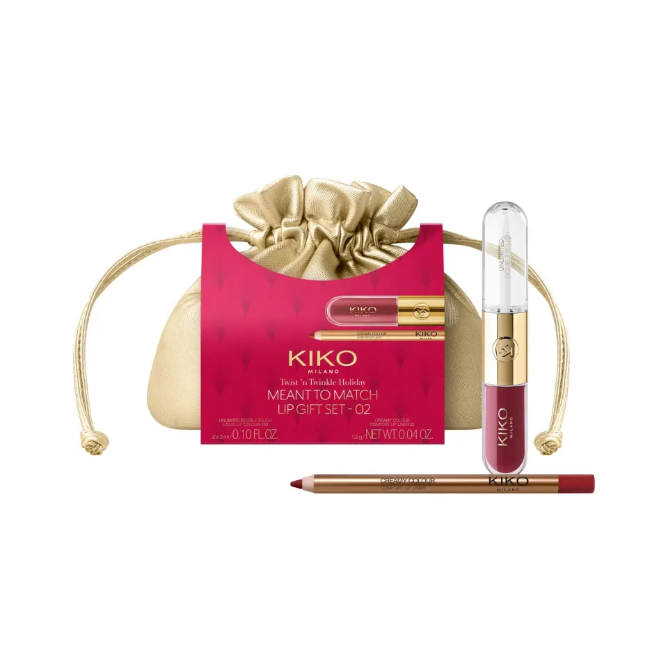 KIKO Twist'n Twinkle Meant to Match 02 set labbra 2in1