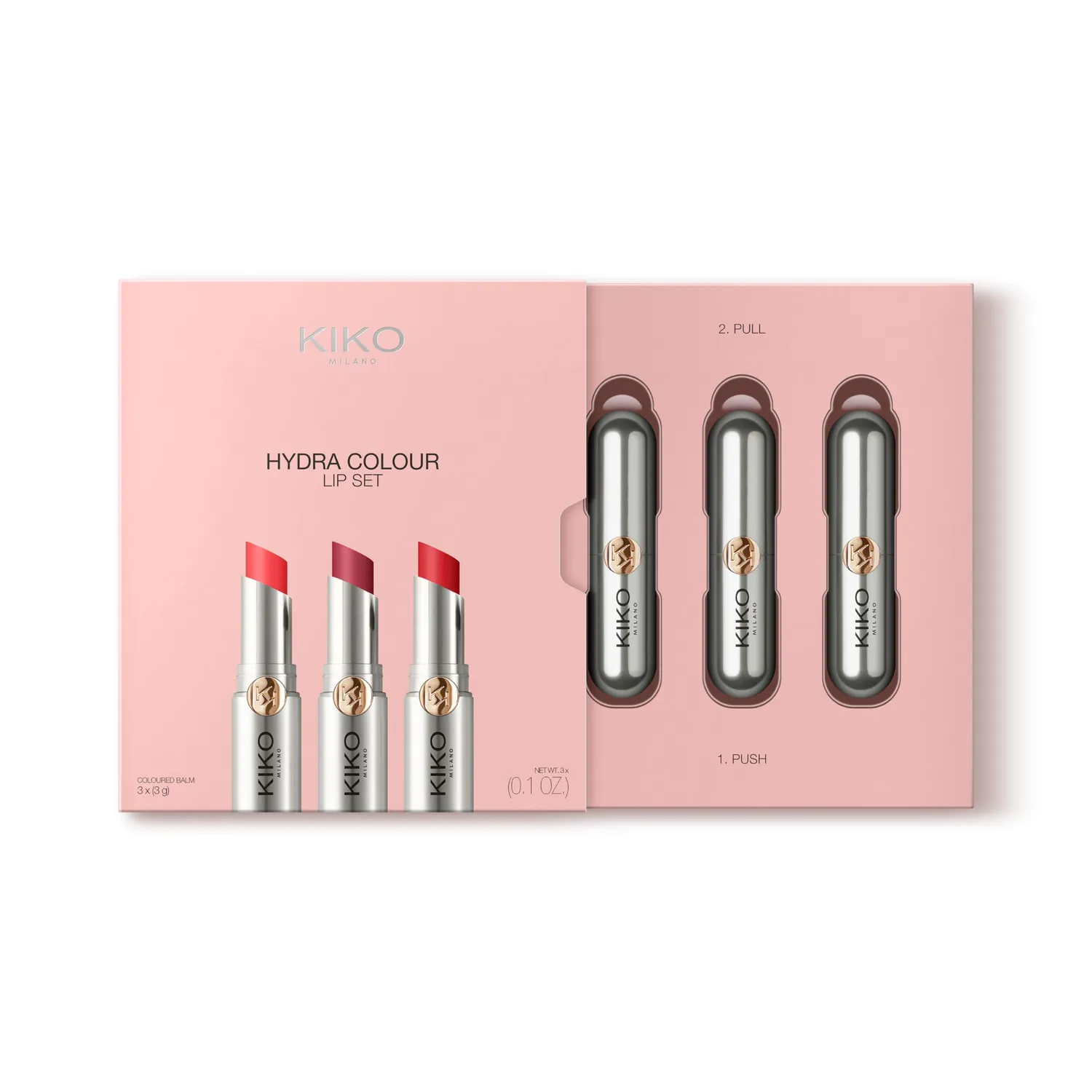 KIKO Hydra Colour Lip Set 01 kit 3 balsami labbra idratanti