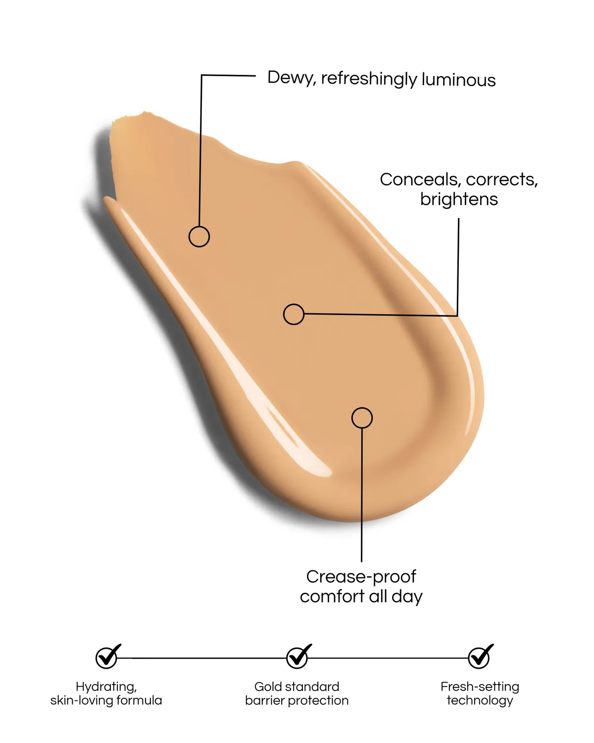 Lisa Eldridge Luminist Concealer Correttore Shade 15 + Pennello