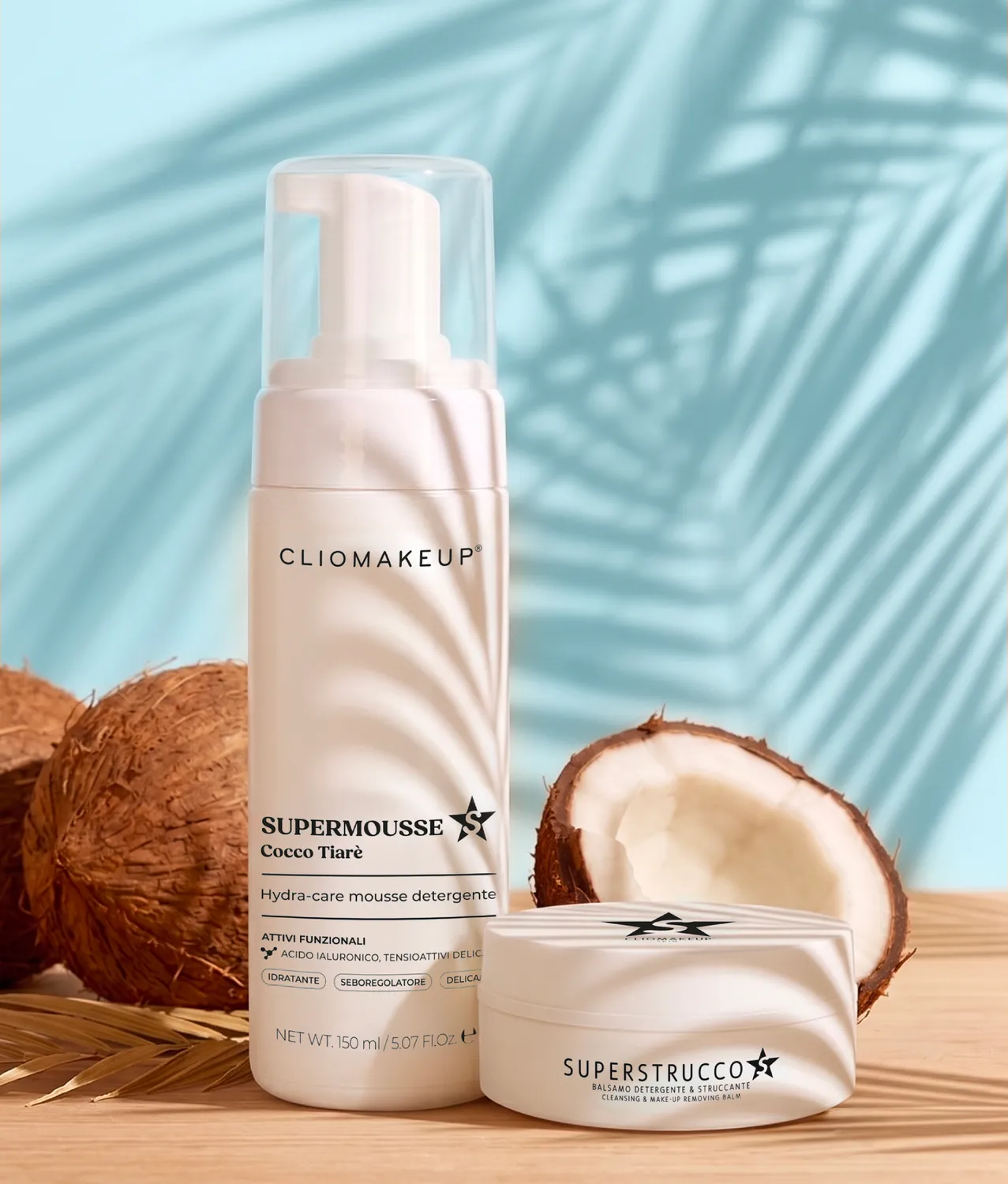 ClioMakeUp SuperMousse mousse detergente Cocco Tiarè idratante