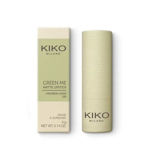KIKO Milano Green Me Matte 100 rossetto mat Universal Nude