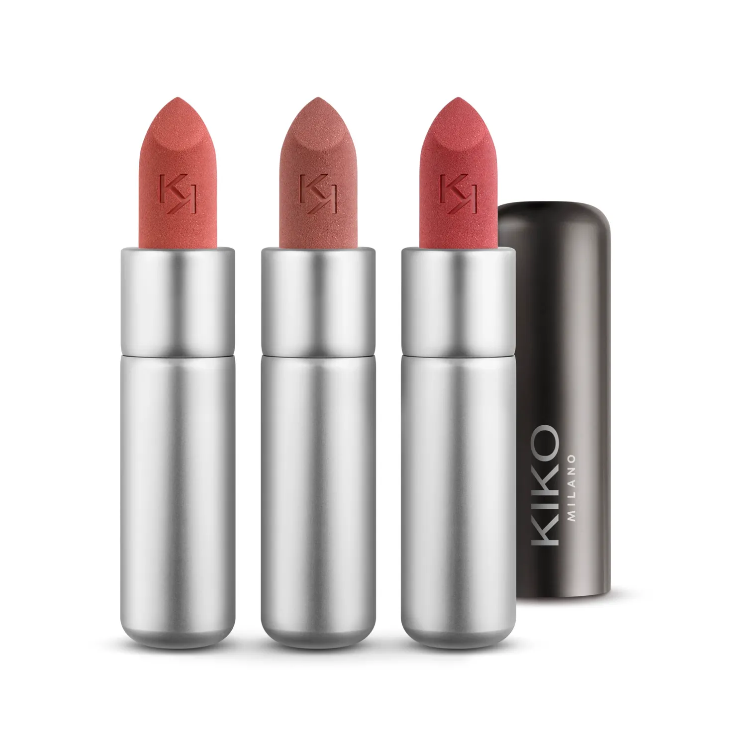 KIKO Powdery Lip Set 01 Set 3 Rossetti Mat Polveroso