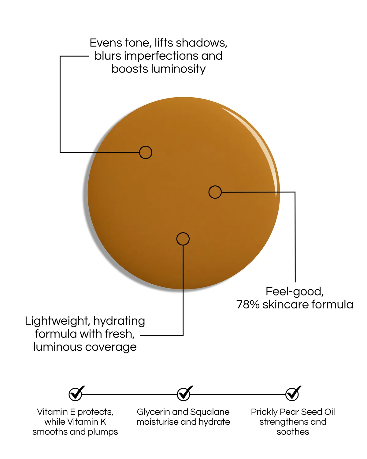Lisa Eldridge Seamless Skin Tint Viso T13 Effetto Naturale