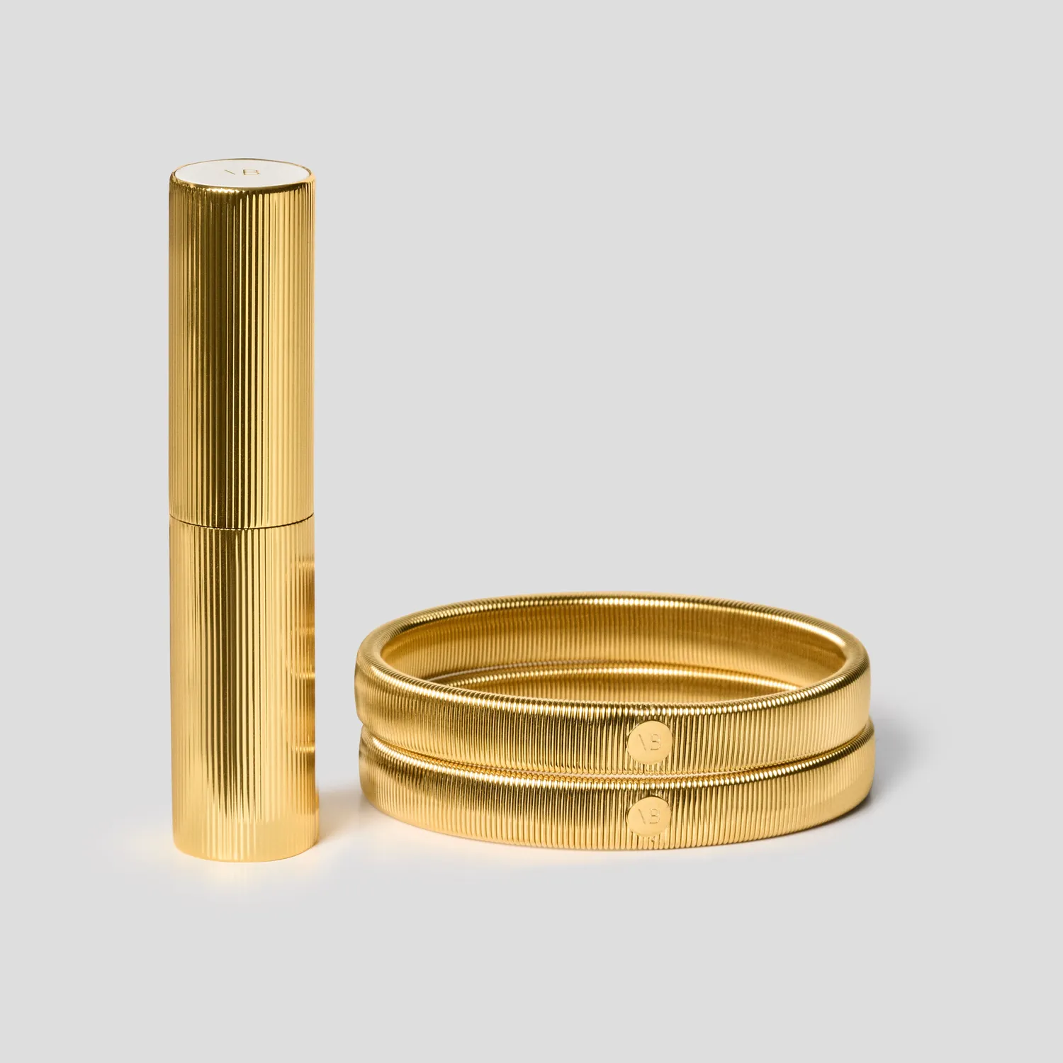 Victoria Beckham Signature Fluted Gold set illuminante Pearl