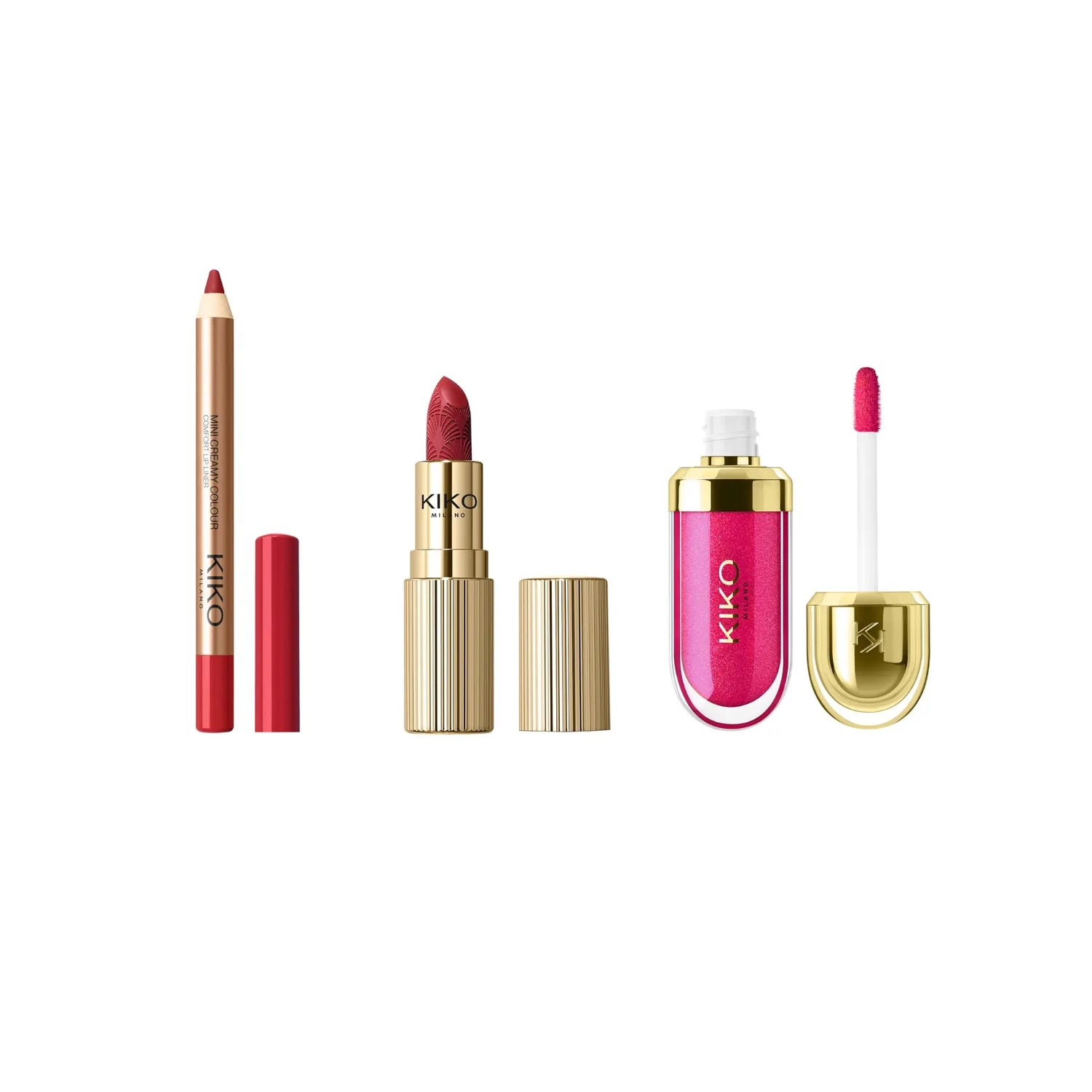 KIKO Twist'n Twinkle Mini Kiss Squad 02 set labbra mini