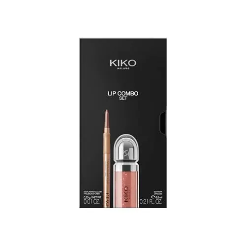 KIKO Lip Combo Set 03 Kit Labbra Gloss e Matita Abbinati