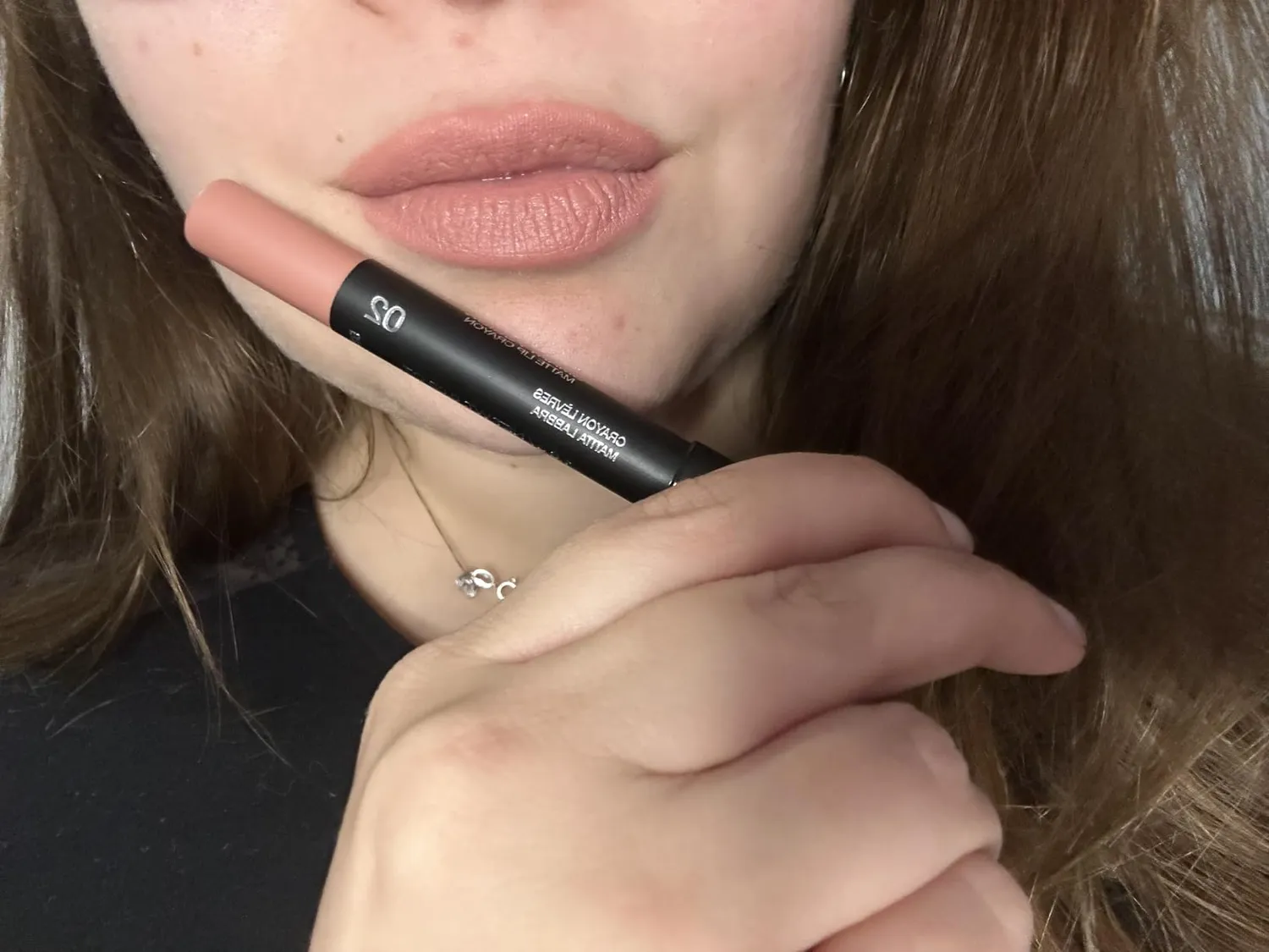 KIKO Smart Fusion Matte Lip Crayon 01 matitone 01 Nocciola Chiara opaco