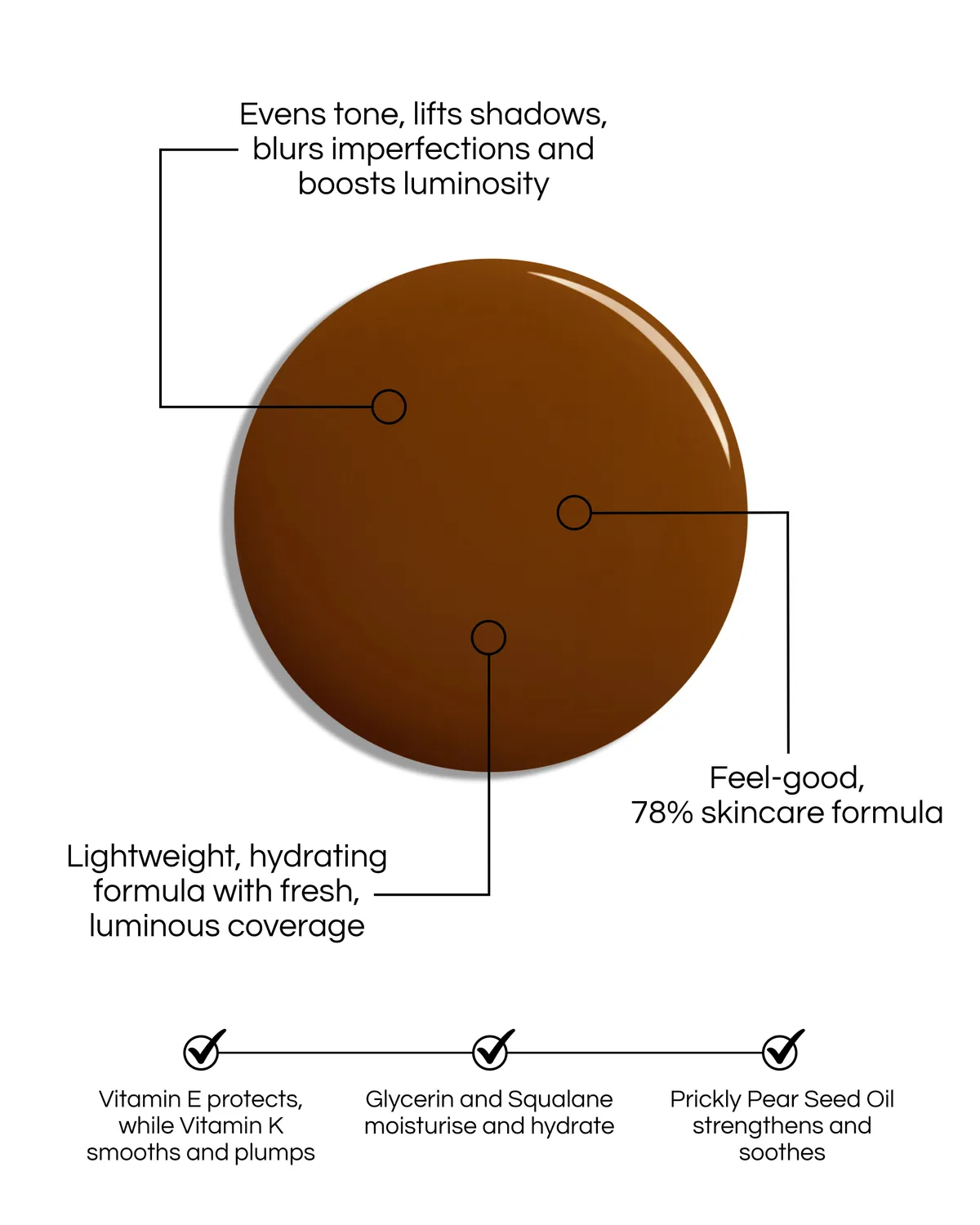 Lisa Eldridge Seamless Skin Tint fondotinta T16 luminoso