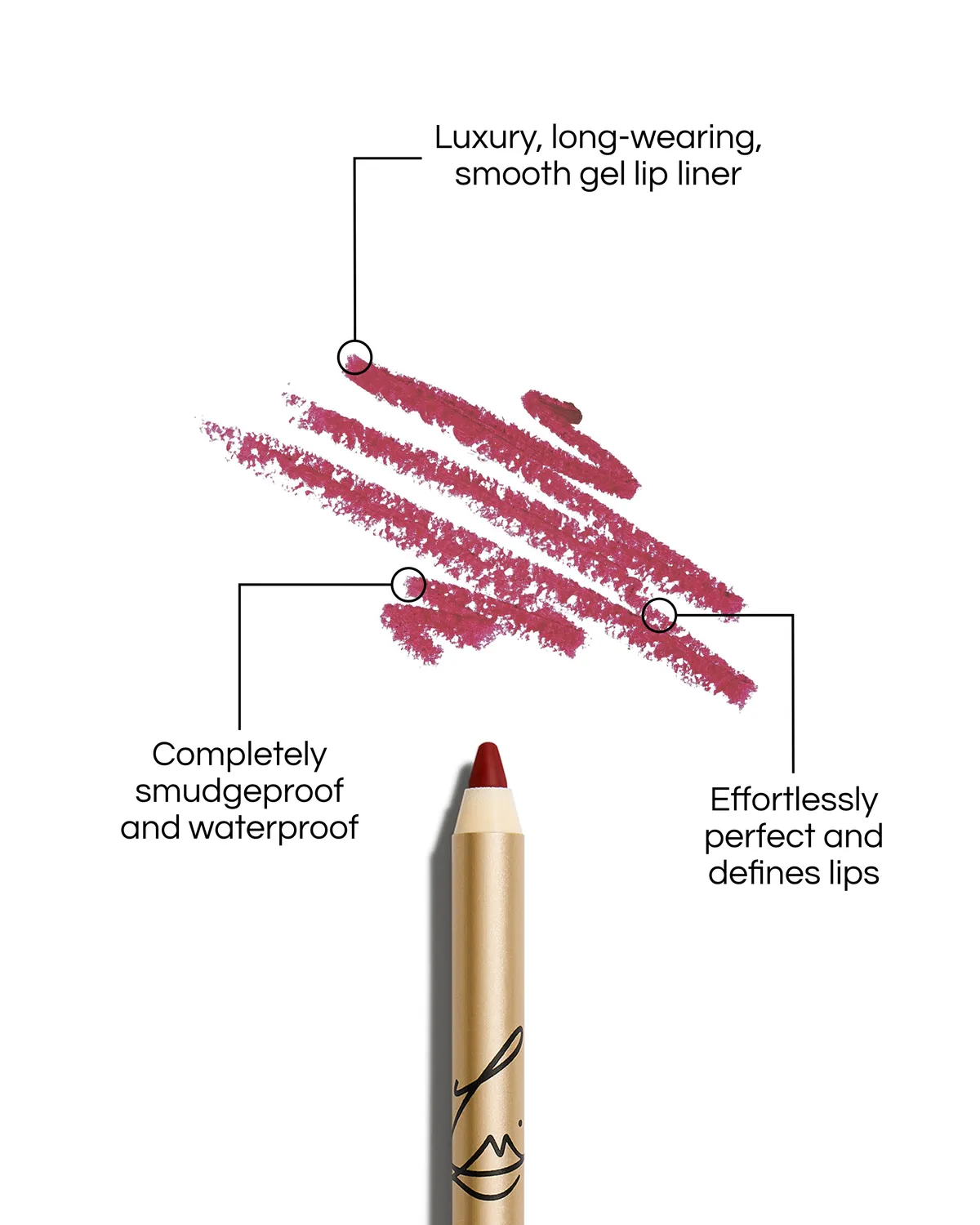 Lisa Eldridge Enhance and Define matita labbra Jazz rossa