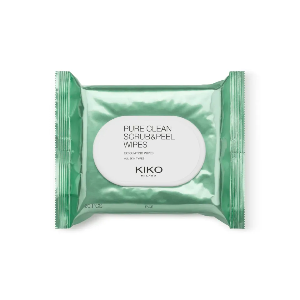 KIKO Pure Clean Scrub&Peel Wipes salviette viso 20pz
