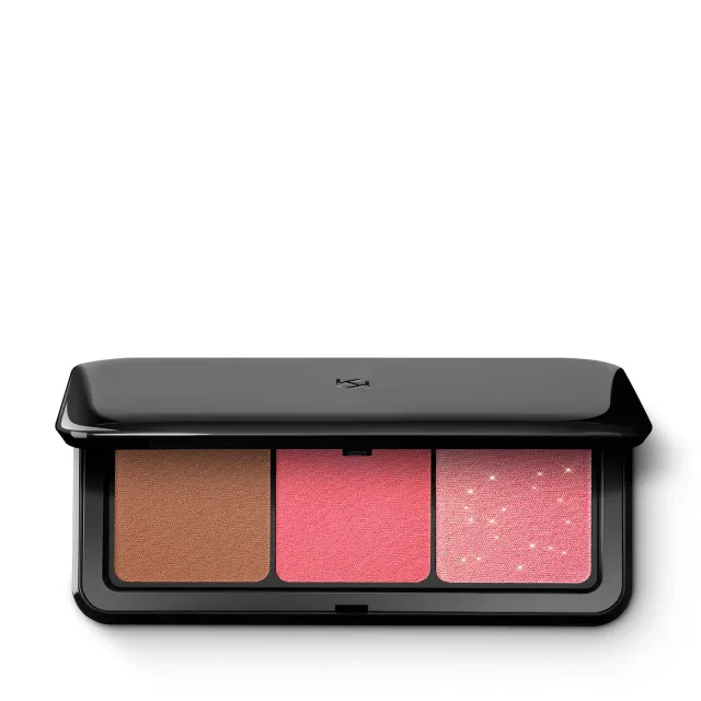 KIKO Multi Finish Trio 03 palette blush bronzer matte