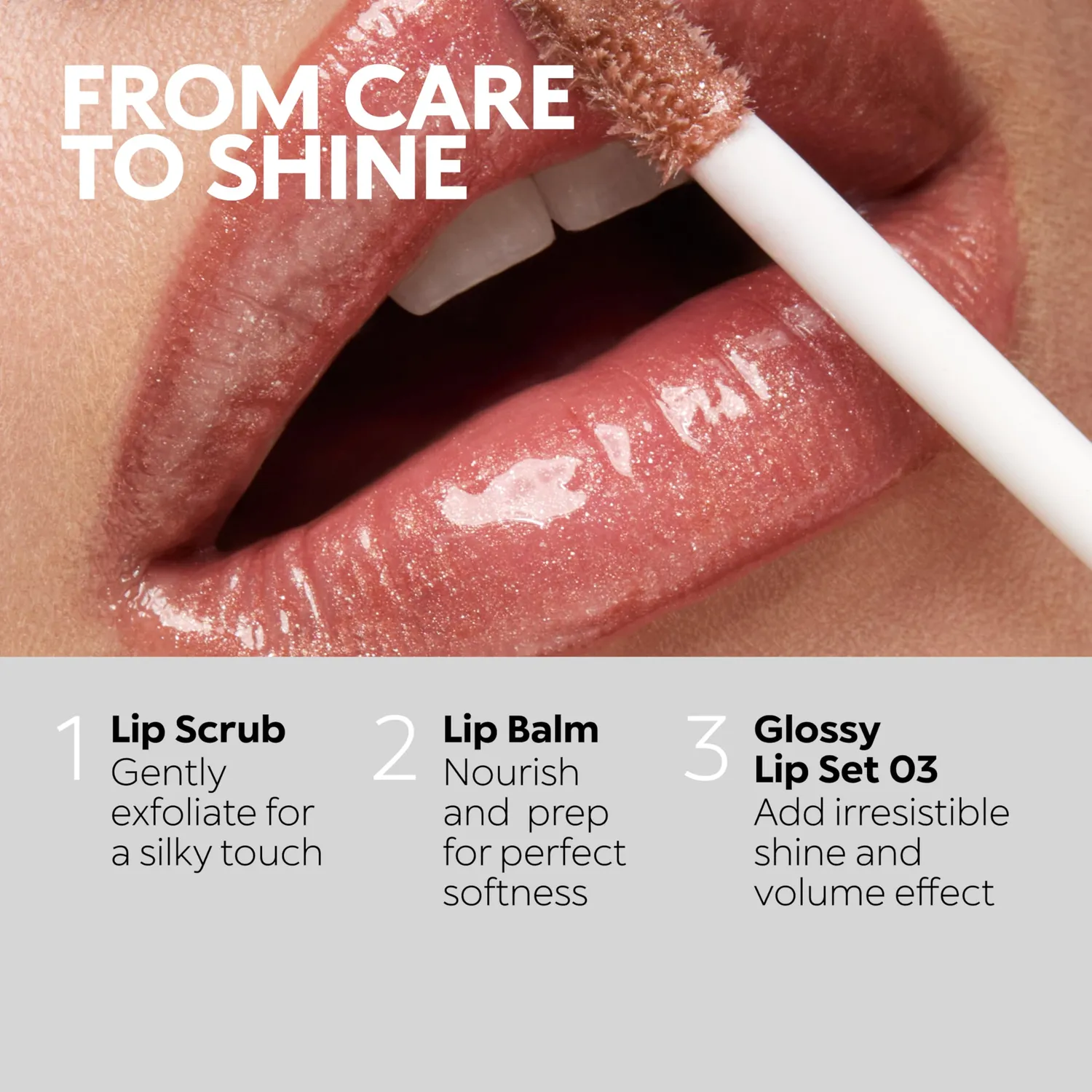 KIKO Glossy Lip Set 03 kit 3 lucidalabbra volume 3D