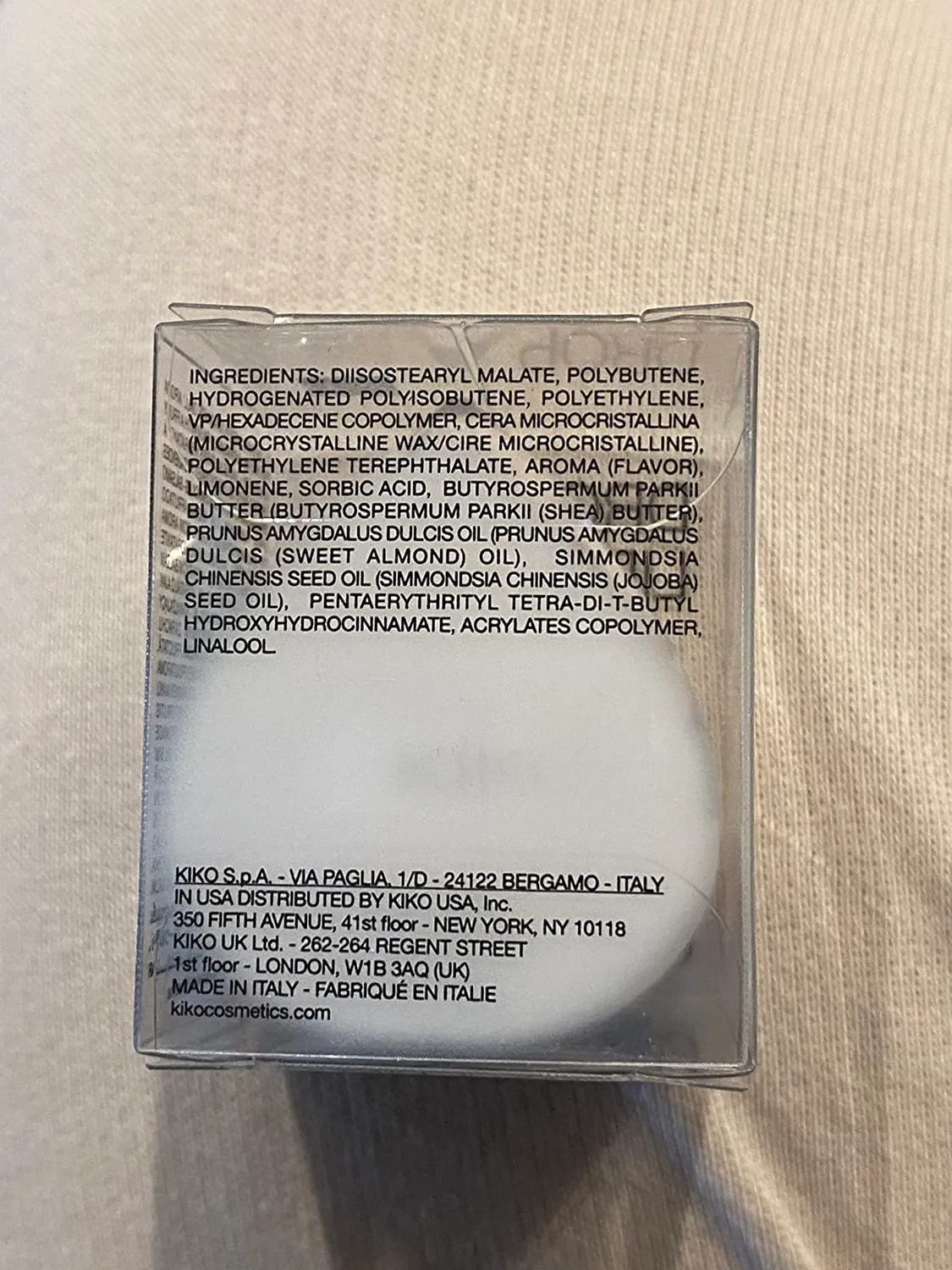 KIKO Drop Lip Balm balsamo labbra idratante karitè