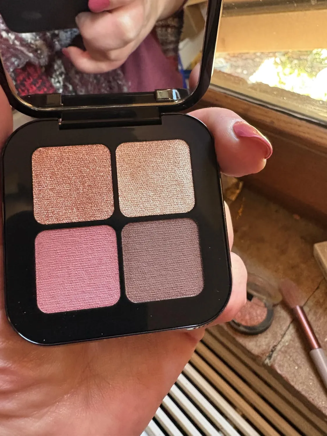 KIKO Bright Quartet 01 Palette Ombretti 4 Colori Warm Neutral Tones Mat