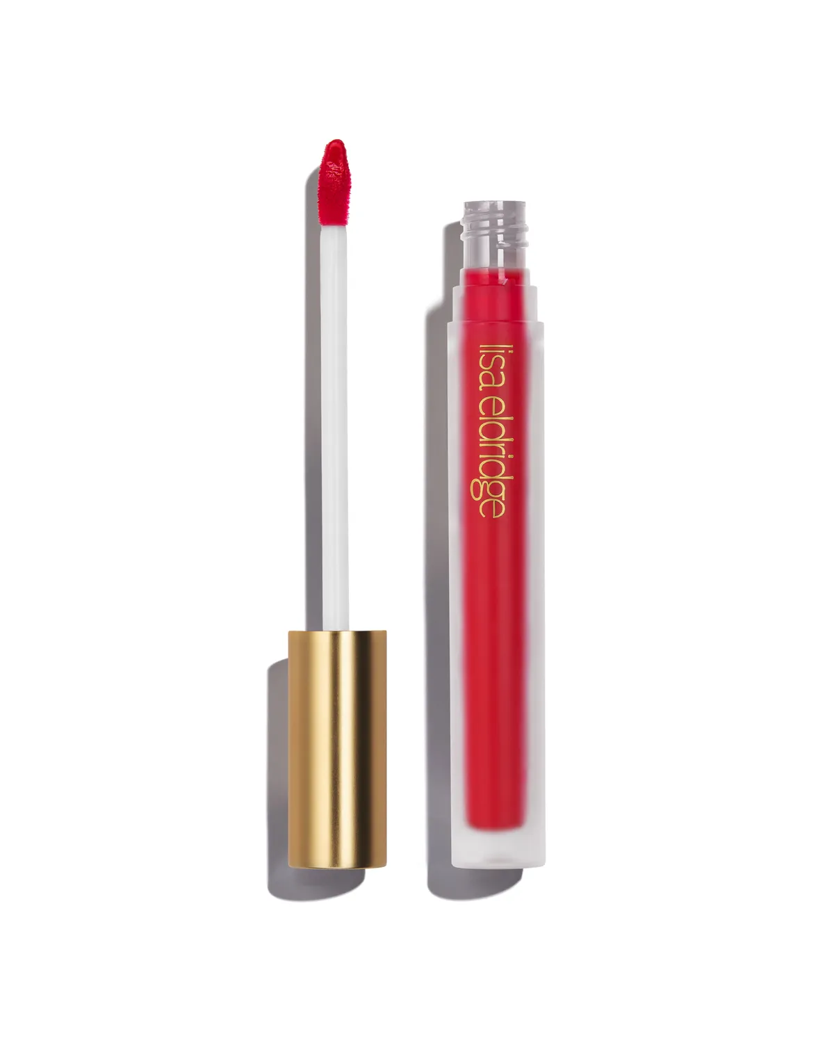 Lisa Eldridge Velveteen Strawberry Blonde rossetto liquido rosso