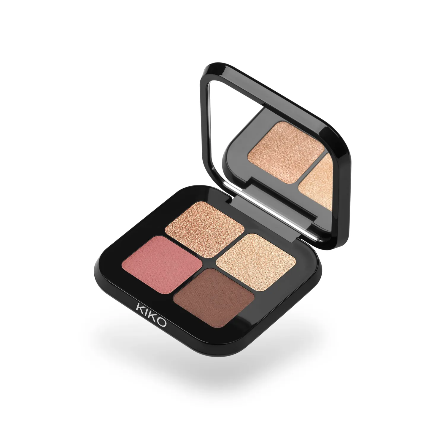 KIKO Bright Quartet 01 Palette Ombretti 4 Colori Warm Neutral Tones Mat