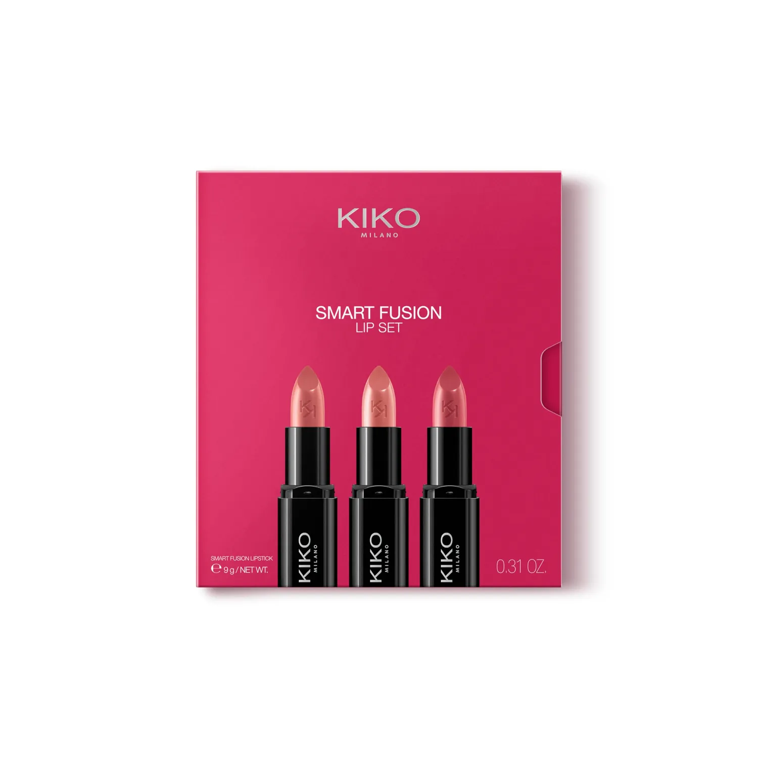 KIKO Smart Fusion Lip Set 02 kit 3 rossetti luminosi 404 416 429